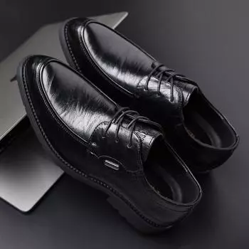 Новая мужская обувь из натуральной яловой кожи, дышащая деловая деловая обувь в британском стиле, мужская модная универсальная кожаная обувь для мужчин 38