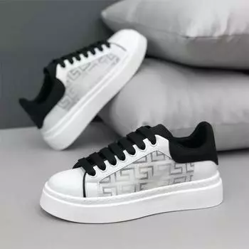 Новая мужская обувь, летние новые сетчатые внутренние туфли, увеличивающие рост, модные мужские супер мягкие белые туфли для мужчин 39