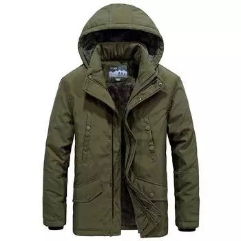 Новая мужская одежда из флиса с капюшоном, термобелье с хлопковой подкладкой, мужская повседневная одежда больших размеров с хлопковой подкладкой S