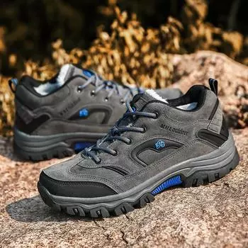 Новая мужская походная обувь, женская спортивная обувь для походов, уличная обувь с мягкой подкладкой, прочные прогулочные, охотничьи треккинговые кроссовки, большие размеры 40 зелёный