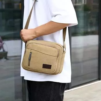 новая мужская повседневная и модная холщовая сумка через плечо, вместительная многофункциональная мужская сумка-мессенджер, сумка-мессенджер для мужчин