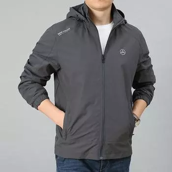 Новая мужская повседневная куртка на весну и осень, верхняя одежда, мужское пальто с длинными рукавами и воротником-стойкой для людей среднего возраста M