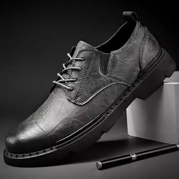 Новая мужская повседневная обувь из натуральной кожи на весну и осень 38