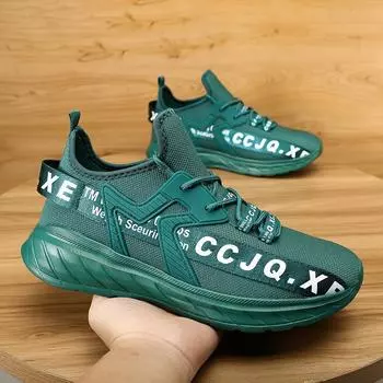 Новая мужская повседневная обувь, легкая обувь из дышащей ткани, модная спортивная обувь на открытом воздухе. 40 чёрный