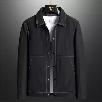 Новая мужская рабочая куртка с лацканами, модная молодежная повседневная куртка, свободная, красивая, модная куртка для мужчин M