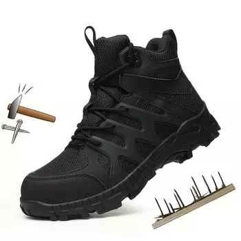 Новая мужская рабочая защитная обувь, рабочие кроссовки с защитой от проколов, мужская нерушимая рабочая обувь, легкие мужские ботинки на платформе 40