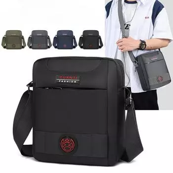 Новая мужская сумка на одно плечо, повседневная сумка через плечо, модная мужская сумка, модная мужская вертикальная спортивная маленькая сумка для тела HB-black