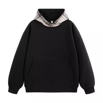Новая мужская толстовка пуловер с капюшоном свободного кроя в гонконгском стиле для молодежной моды, повседневный спортивный топ для осени и зимы S