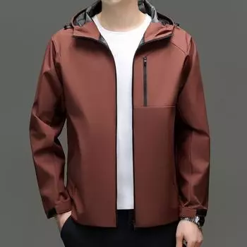Новая мужская тонкая одежда для альпинизма на весну и осень для молодежи и среднего возраста. Модные повседневные куртки. Куртки с капюшоном. S