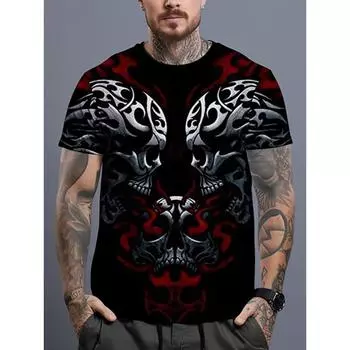 Новая мужская уличная повседневная модная футболка, летняя удобная и дышащая футболка с круглым вырезом, повседневные топы с короткими рукавами M