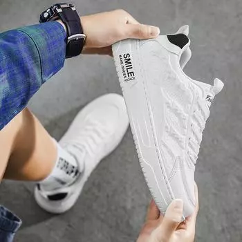 Новая мужская высококачественная повседневная обувь, модная и универсальная спортивная обувь, летние уличные дышащие кроссовки на толстой подошве. 39 жёлтый