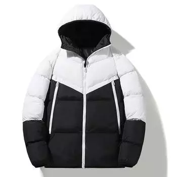 Новая мужская зимняя мужская хлопковая одежда модная брендовая спортивная куртка пуховик утолщенный теплый хлопковый пиджак для мужчин S