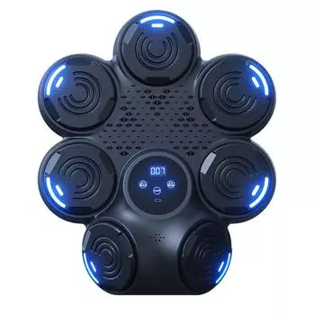 Новая музыкальная боксерская настенная мишень для дома спортивный боксерский тренажер Bluetooth умная тренировка боксерская мишень для похудения чёрный