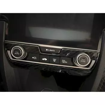 Новая накладка на переключатель кондиционера центральной консоли под карбон для Honda Civic 2016-2021