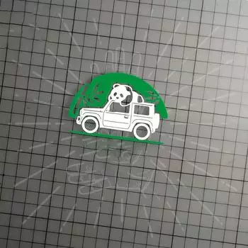 Новая наклейка Suzuki Jimny JB64 Jimny Sierra JB74 наклейка ручной работы на автомобиль наклейка для кемпинга наклейка Panda наклейка на рождественскую елку индивидуальные детали экстерьера