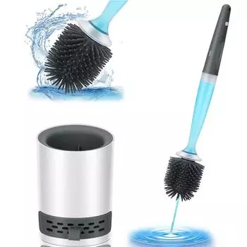 Новая настенная силиконовая щетка для дозирования мыла для ванной комнаты, пластиковая щетка для чистки из Tpr с держателем with Diatom mud mat белый