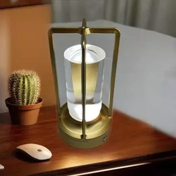 Новая настольная лампа 3 Цветовая температура светодиодная настольная лампа для защиты глаз сенсорное управление перезаряжаемая батарея для столовой/гостиной чёрный