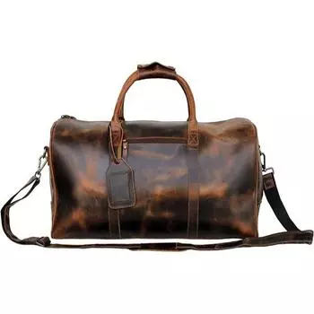 Новая настоящая кожа буйвола кожаный чемодан для выходного дня дорожная сумка дорожный чемодан спортивная сумка для выходного дня ручная кладь спортивная сумка 20 inch коричневый