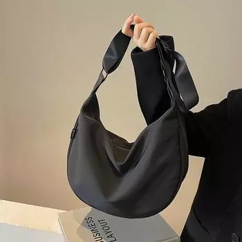 Новая нейлоновая сумка для пельменей большой емкости, модная сумка через плечо для женщин, однотонная, универсальная, повседневная сумка через плечо