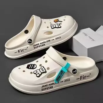 Новая нескользящая повседневная верхняя одежда с толстой подошвой, корейская версия, пляжная мягкая подошва, обувь для медсестер Баотоу, пещера для мужчин 41