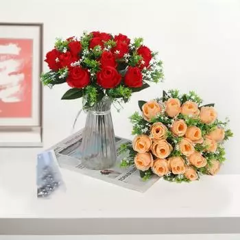 Новая невеста держит цветок имитация букета роз украшение для дома цветочный орнамент имитация цветка свадебный цветок ощущение высокого класса