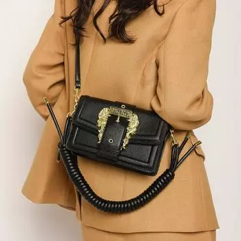 Новая нишевая дизайнерская женская сумка, универсальная, с декоративным замком на ремне, маленькая цепная сумка, маленькая квадратная сумка через плечо на одно плечо