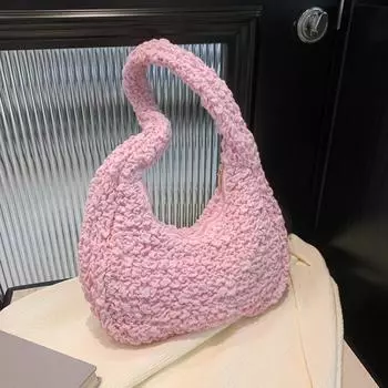 Новая нишевая конструкция большой емкости для пельменей корейский тренд отдыха 2024 года весна мессенджер красивая персонализированная сумка-тоут серый