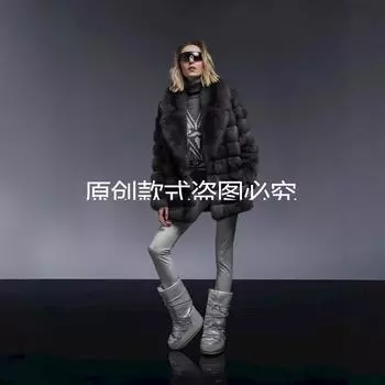 Новая норковая шуба женская с длинными рукавами и отворотом, теплая норковая шуба на осень и зиму S