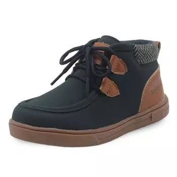 Новая обувь для мальчиков, повседневная обувь из искусственной кожи, британские ботинки martin, детская обувь 25 коричневый