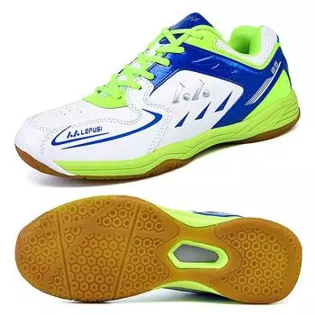 Новая обувь для настольного тенниса для детей, обувь для бадминтона для девочек и мальчиков, дышащие нескользящие кроссовки для бадминтона, домашняя спортивная обувь 31 зелёный