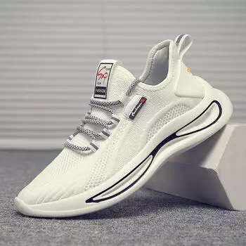 Новая обувь, мужские лоферы, легкие прогулочные дышащие летние удобные повседневные туфли, мужские кроссовки Zapatillas Hombre Plus для пар 39 белый