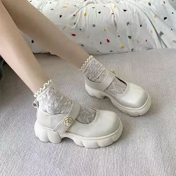 Новая обувь весна/осень мода красивые женские винтажные туфли для девушек и студентов на платформе 35