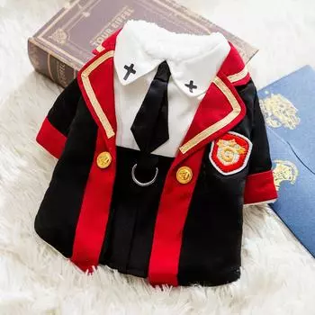 Новая одежда для собак осень и зима тепло магическая академия форма зимняя юбка чем медведь маленькая собака кошка домашняя одежда M (recommended weight 5-4kg)