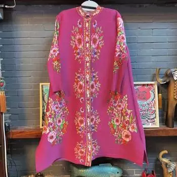 Новая одежда, плиссированное платье с ретро-принтом, весенняя высококачественная свободная юбка в западном стиле. M чёрный