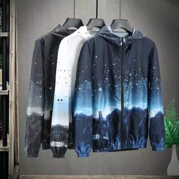 Новая одежда с защитой от ультрафиолета для пар, солнцезащитная одежда с капюшоном для отдыха на открытом воздухе 5XL белый