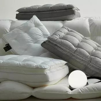 Новая одинарная подушка с сердцевиной из высококачественного композитного перьевого бархата, 100% хлопок, мягкий шелк, двухслойная подушка для защиты шеи «два в одном» 48*74CM