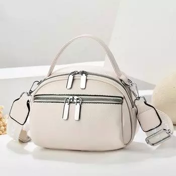 Новая однотонная большая вместительная сумка, простая фактурная сумка через плечо, изысканная и маленькая сумочка. 19*10*16