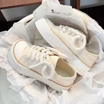 Новая однотонная парусиновая обувь для женщин, весенне-осенняя новая дизайнерская дышащая женская вулканизированная обувь, модная обувь Zapatillas De Mujer 37 чёрный