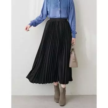 Новая однотонная плиссированная юбка из римского хлопка в горошек, тонкая и универсальная женская юбка на осень и зиму One size