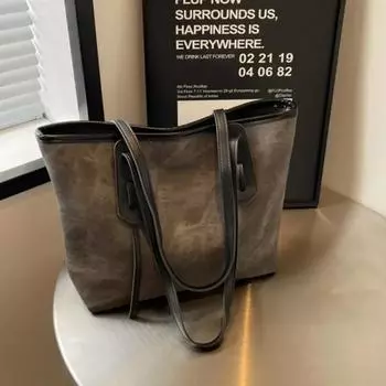 Новая однотонная плутониевая модная универсальная популярная сумка для поездок на работу на плечо, высококачественная зимняя сумка высокого класса большой вместимости