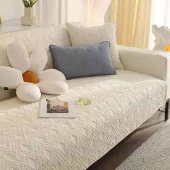 Новая однотонная подушка для дивана из вымытого хлопка, ткань из чистого хлопка, противоскользящая и простая всесезонная хлопковая подушка для дивана, полотенце 70*70