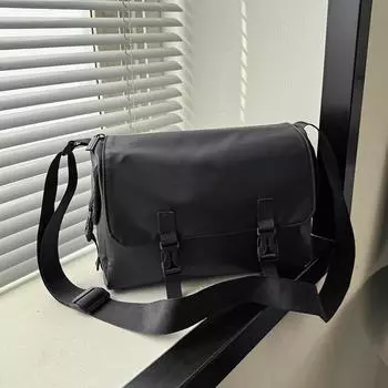 Новая однотонная сумка-мессенджер 2024 года, повседневная сумка через плечо для учебы, персонализированная модная маленькая сумка-портфель для женщин, рюкзак серебряный