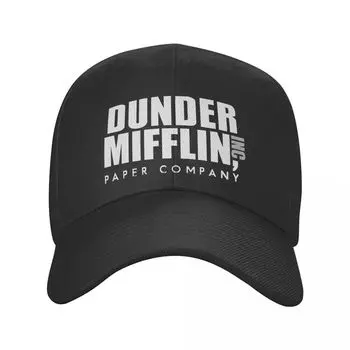 Новая офисная кепка для ТВ-шоу Dunder Mifflin Paper Company Baeball, унисекс, женская шляпа для папы, уличная шляпа Snapback, кепка дальнобойщика Adjustable Cap