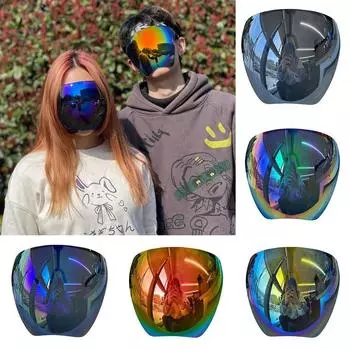 Новая огромная большая маска, поляризационные поляризационные солнцезащитные очки с большим зеркалом на все лицо, очки A