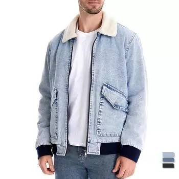 Новая осенне-зимняя бархатная джинсовая куртка, повседневные мужские джинсовые топы, утолщенная мужская хлопковая куртка S