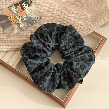 Новая осенне-зимняя большая резинка для волос с леопардовым принтом, резинка для волос в виде шариков, ленивая резинка, универсальные аксессуары для волос