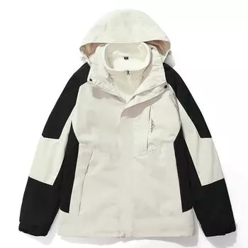 Новая осенне-зимняя куртка для активного отдыха, мужская, комплект из двух предметов три в одном, мужская пара, большой размер, одежда для альпинизма и активного отдыха M