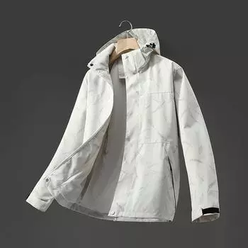 Новая осенне-зимняя куртка для альпинизма для мужчин и женщин, съемная рабочая куртка со капюшоном, одежда для альпинизма, ветрозащитная и водонепроницаемая S
