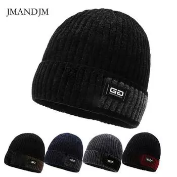 Новая осенне-зимняя мужская и женская флисовая теплая вязаная шапка из синели в корейском стиле, утепленная уличная шапка из шерсти для езды на велосипеде, защищающая от холода average code серый