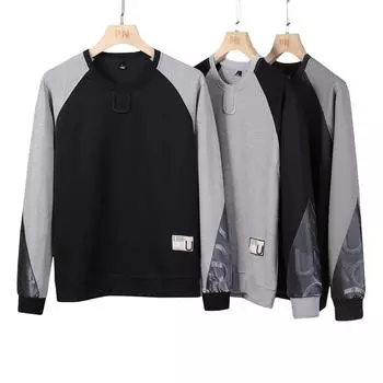 Новая осенне-зимняя мужская толстовка с капюшоном, молодежная версия студенческих леггинсов с круглым вырезом M